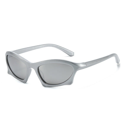 Geometric Retro Sunglasses Stylish Full Frame UV400 Protection