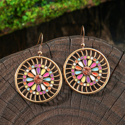 Trendy Ethnic Style Tassel Earrings Colorful Jewelry