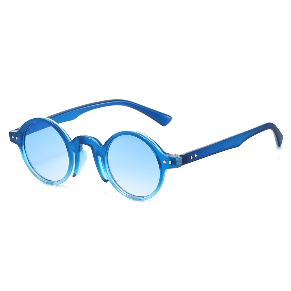 Round Frame Retro Sunglasses Stylish UV400 Protection