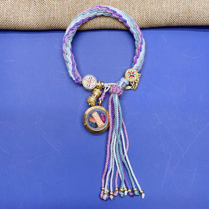 Tibetan Thangka New Summer Fresh Cycle Bracelet Gawu Box Bracelet Ring Colorful Bracelet Ethnic Style Tieji Rope