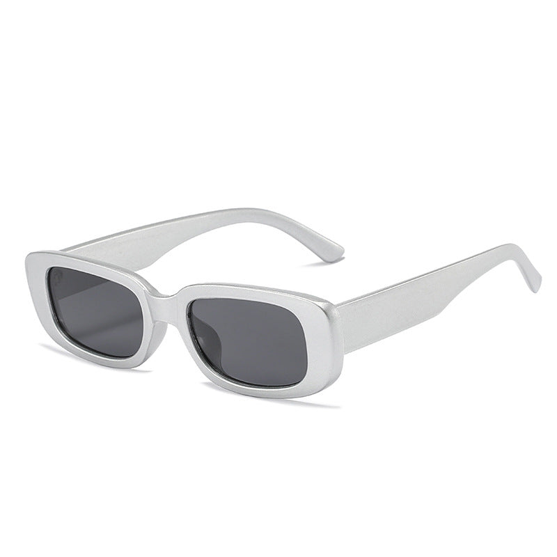 Trendy Square Sunglasses Stylish Black Frame Glasses