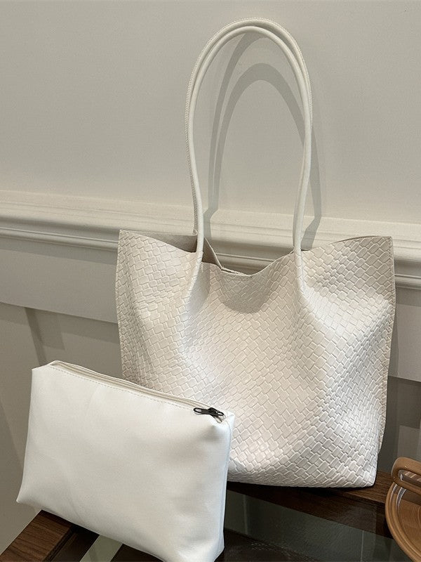 Fashionable Two-Piece Shoulder Bag Set Stylish Tote Bag for Women