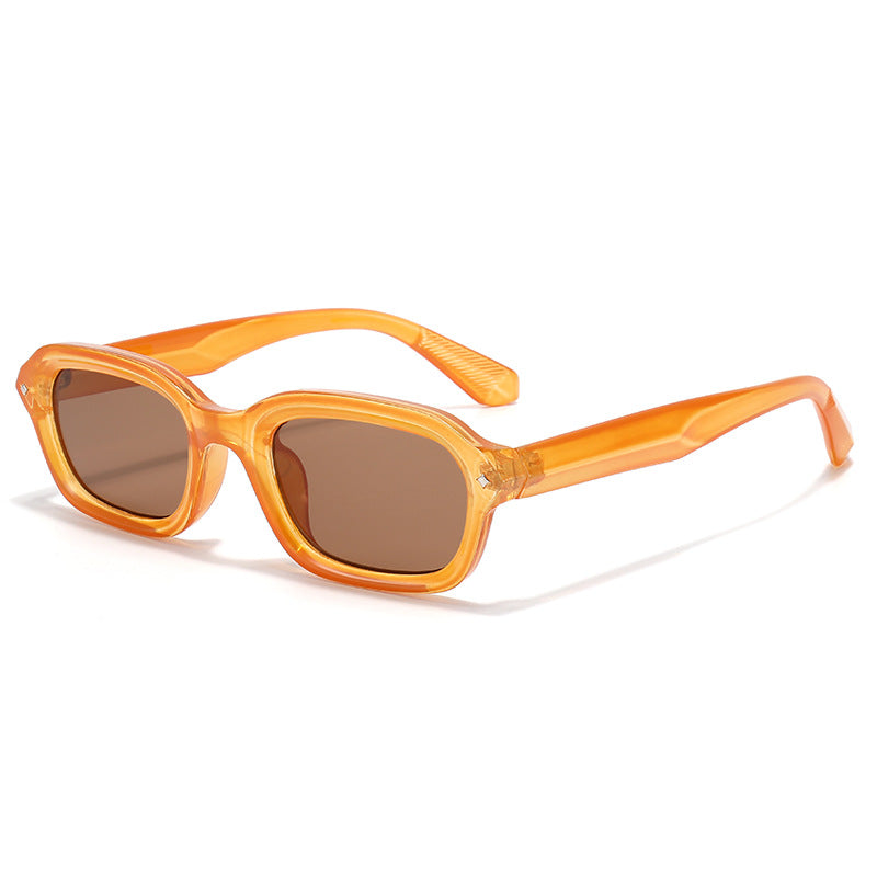 Narrow Frame Square Punk Sunglasses Trendy UV400 Protection