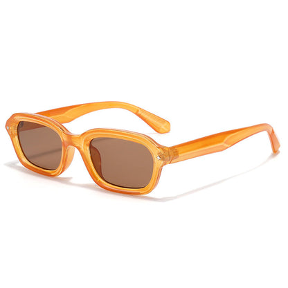 Narrow Frame Square Punk Sunglasses Trendy UV400 Protection