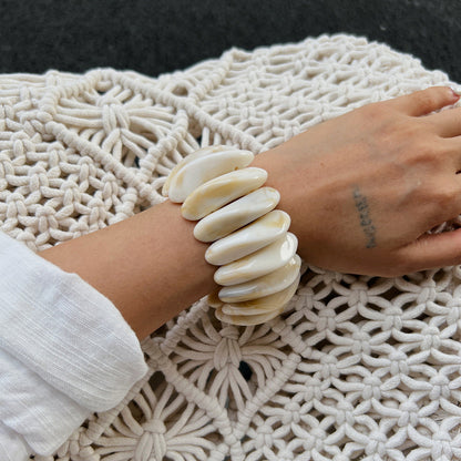 Irregular Ombre Resin Bangles Trendy Casual Bracelet