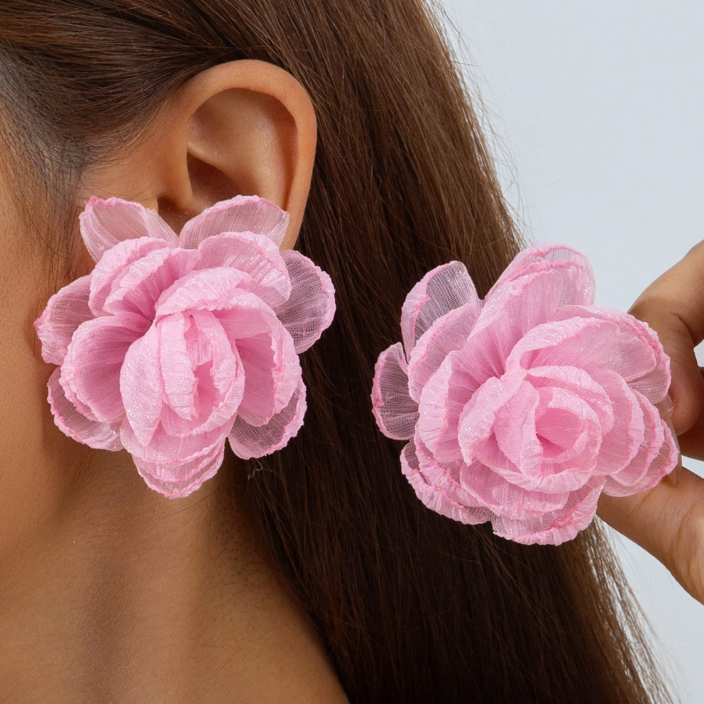 Floral Tassel Drop Earrings Elegant Gift For Women