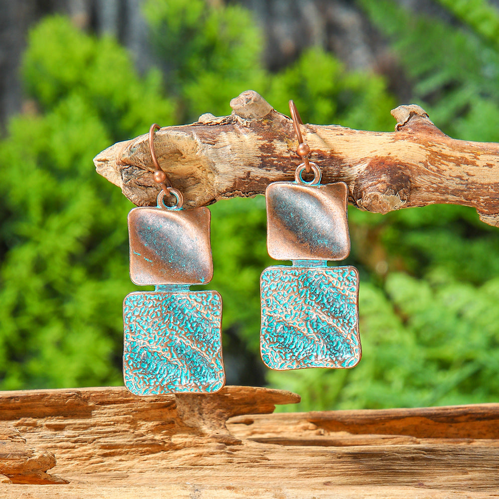 Vintage Geometric Earrings Set Bohemian Style