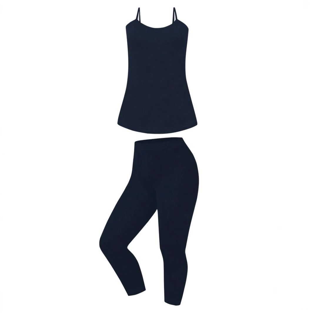 Plus Size Casual Sleeveless Jumpsuit Set in Solid Color