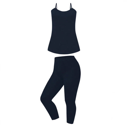 Plus Size Casual Sleeveless Jumpsuit Set In Solid Color