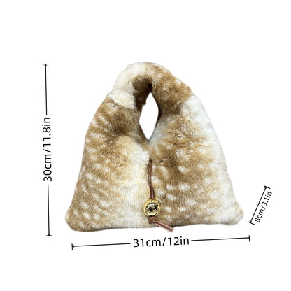 Cute Furry Tote Fluffy Crossbody Bag