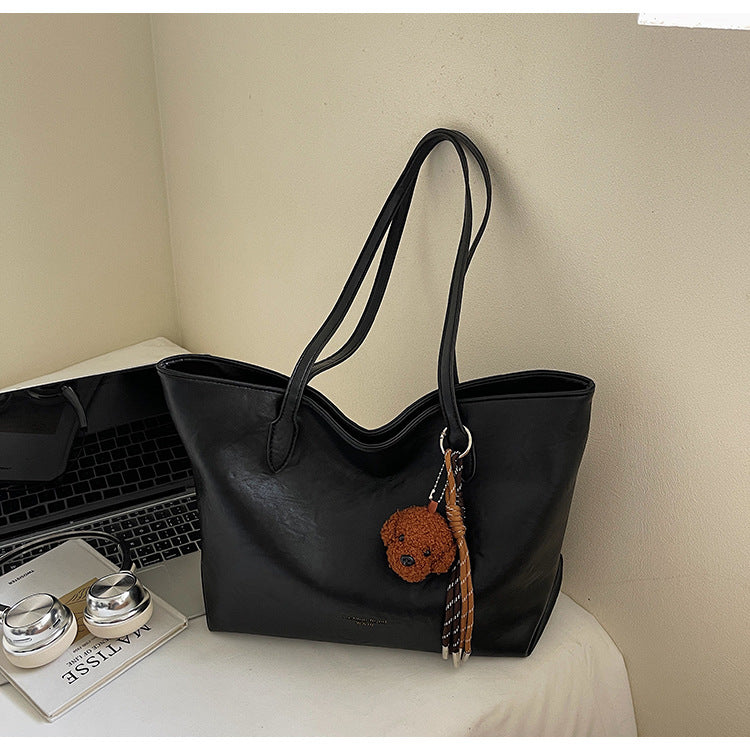 Vintage Large Capacity Tote Bag Casual Shoulder Bag