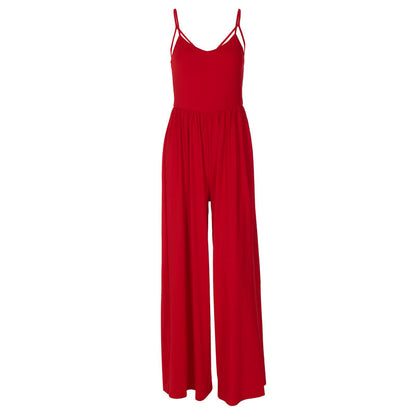 Trendy Sexy Backless Jumpsuit with Wide Legs