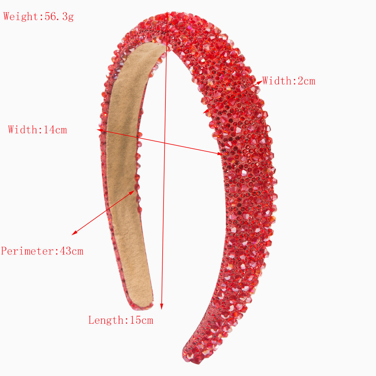 Fashionable Crystal Headband Elegant Accessory for Women