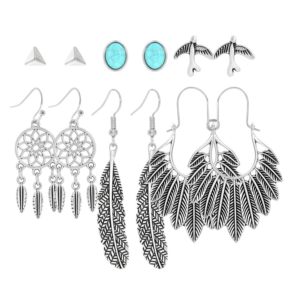 Bohemian Vintage Hollow Circle Earrings for Women