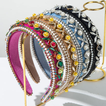 Baroque Vintage Wide Headband Elegant Hair Accessory
