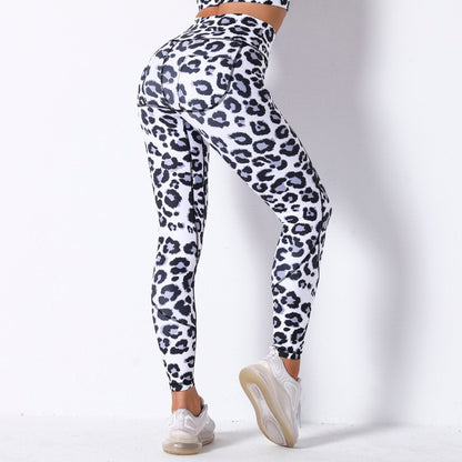 Comfortable Breathable Digital Print Yoga Pants High Waist Slim Sports Leggings