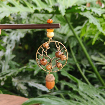 Flower Hairpin Handmade Alloy Hair Accessories Ethnic Style