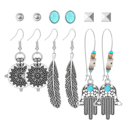 Bohemian Vintage Hollow Circle Earrings for Women