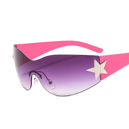 Y2K Star-Shaped Cat-Eye Sunglasses Trendy Casual Shades