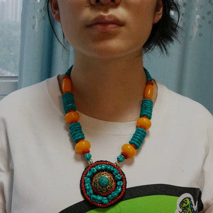 Tibetan Ethnic Style Jewelry, Fashionable And Atmospheric Retro Tibetan Accessories, Nepalese Handmade Necklaces