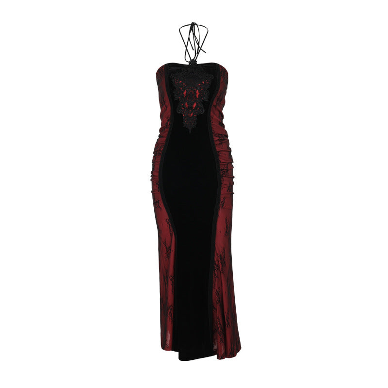 Color-Block Mermaid Hem Dress For Women