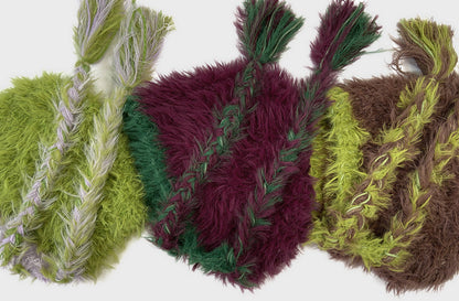 Winter Fuzzy Long Braided Ear Flaps Beanie Hat