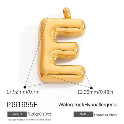 Stylish Stainless Steel Letter Pendant Jewelry