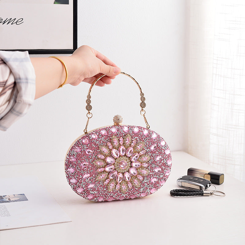 Luxury Rhinestone Evening Clutch Bag for Parties