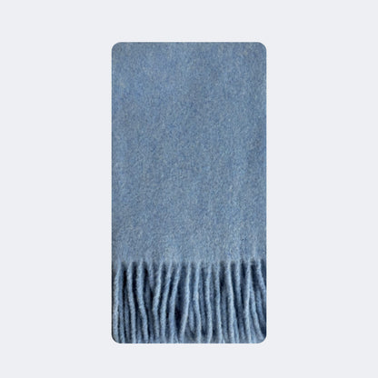 Alpaca Wool Blend Scarf for Women Soft Solid Color Winter Accessory