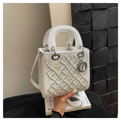 Vintage Lady Duffy Bag Fashionable Handbag for Daily Use
