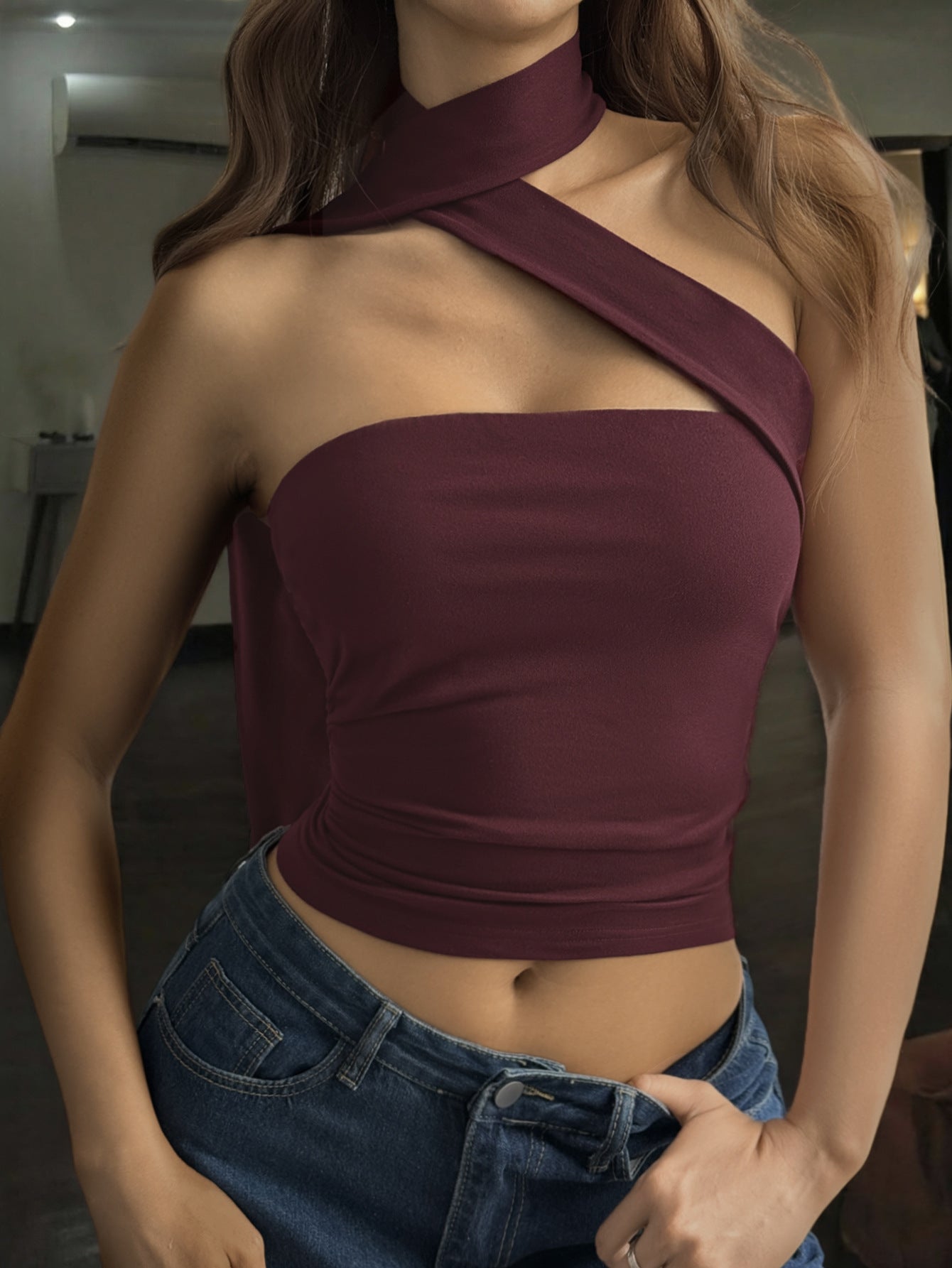 Y2K Sexy Chic Strapless Crop Top for Women