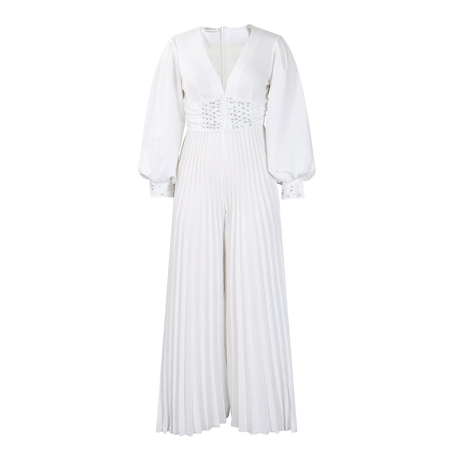Chic Elegant Mesh Jumpsuit With Wide Legs