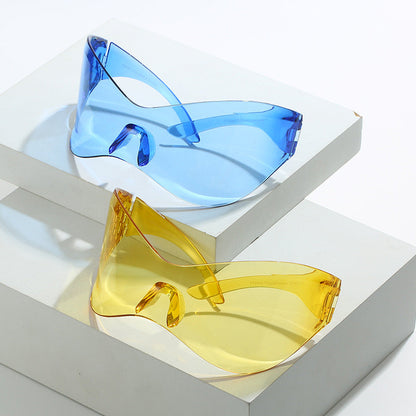 Trendy Y2K Frameless Sunglasses Unisex UV400 Protection