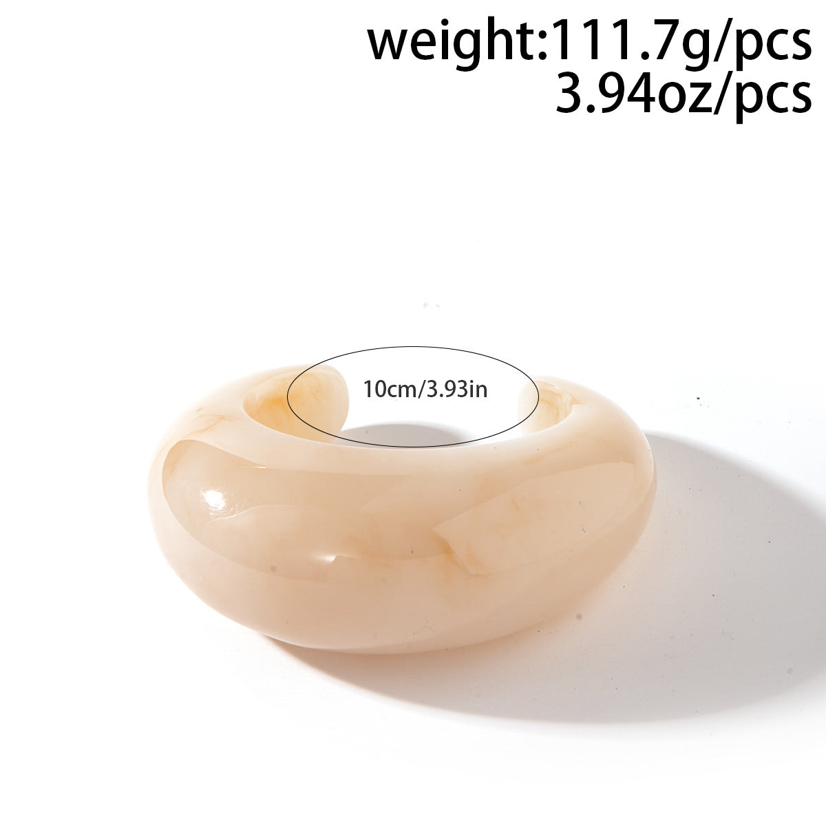 Vintage Irregular Wide Acrylic Bracelets