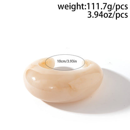 Vintage Irregular Wide Acrylic Bracelets
