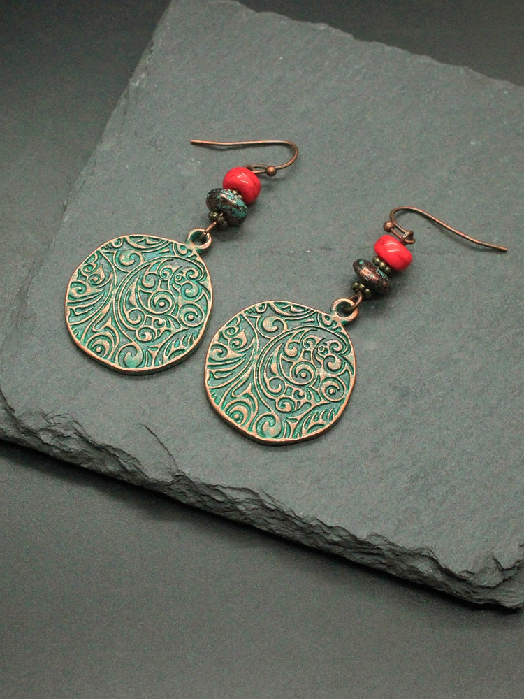 Retro National Temperament Earrings Goddess Jewelry Earrings Exaggerated Long Earrings