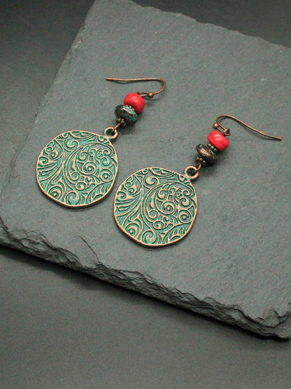 Retro National Temperament Earrings Goddess Jewelry Earrings Exaggerated Long Earrings