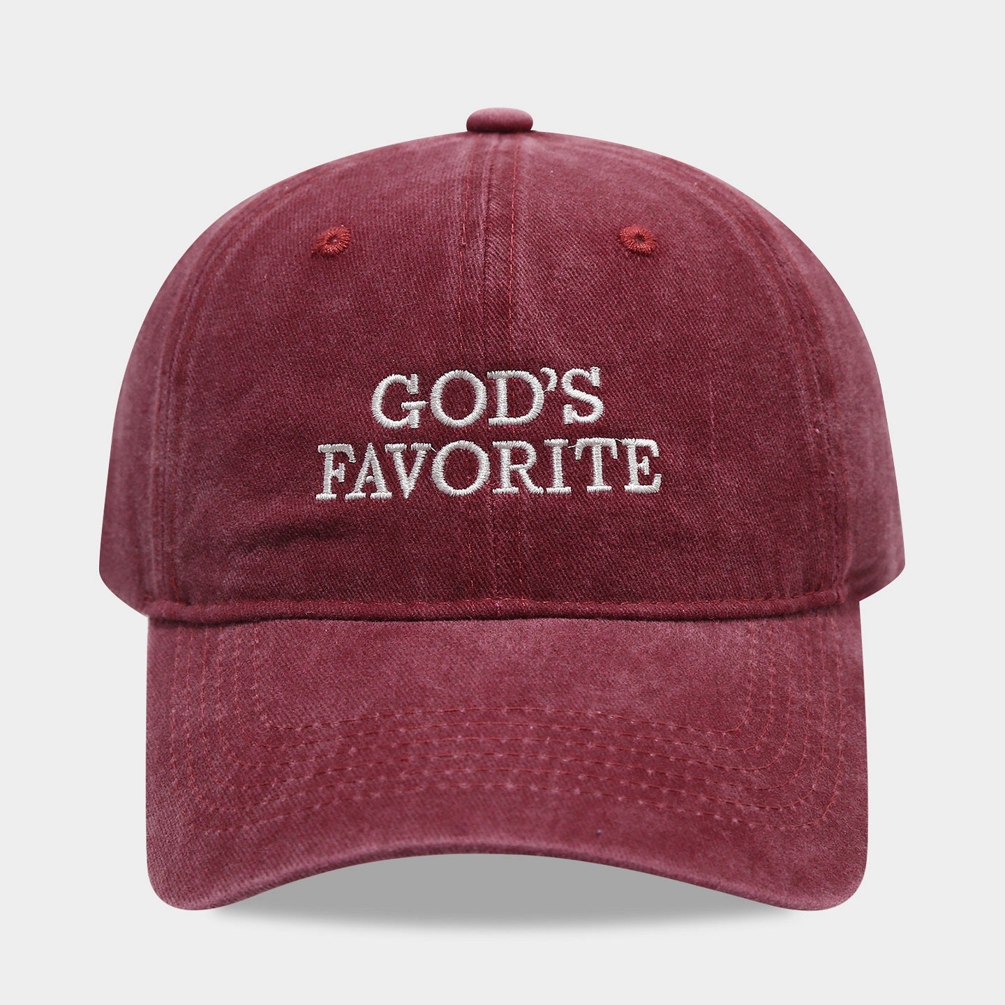 Letter Embroidered Solid Color Baseball Cap