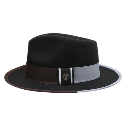 Vintage Style Wool Felt Fedora Hat for Men and Women