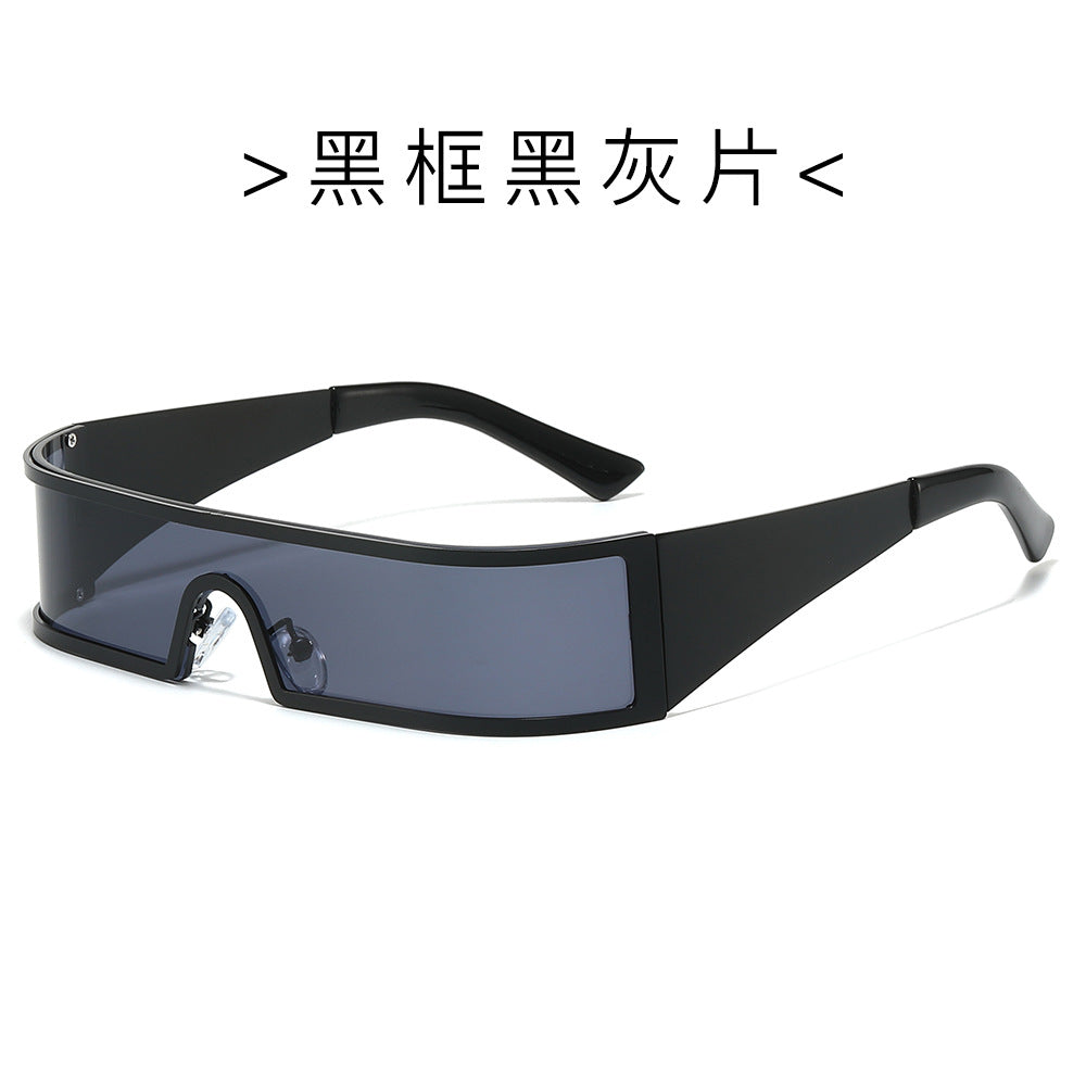 Futuristic Slim Frame Outdoor Sunglasses with UV Protection