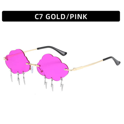 Trendy Frameless Cloud Lightning Sunglasses