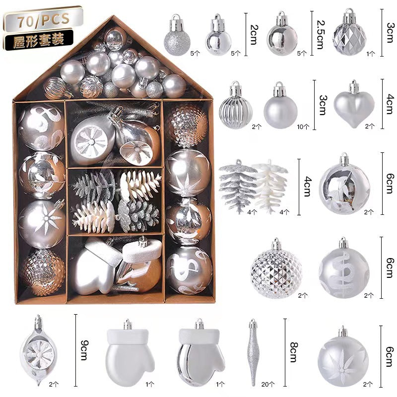 House Painting Christmas Plating Package Christmas Tree Ornaments Christmas Ball Set