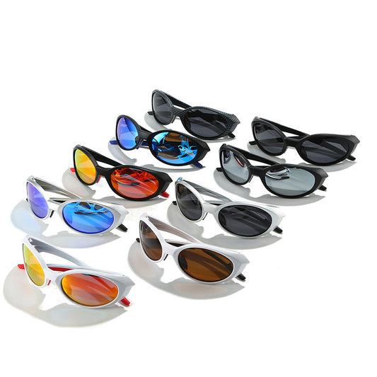Oval Frame Polarized Sunglasses for Outdoor Sports
