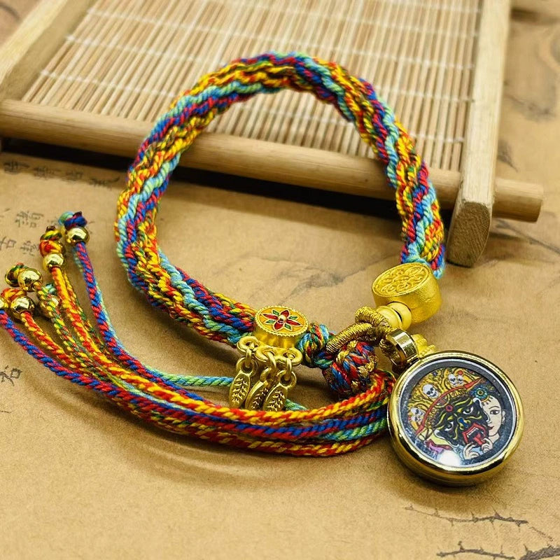 Tibet Hand-Woven Diamond Rope Hand Rope Bracelet Jewelry Gifts