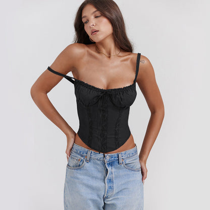 Lace String Sexy Sleeveless Spaghetti Top