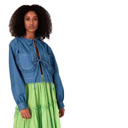 Women’s Denim Jacket Casual Streetwear Loose Fit