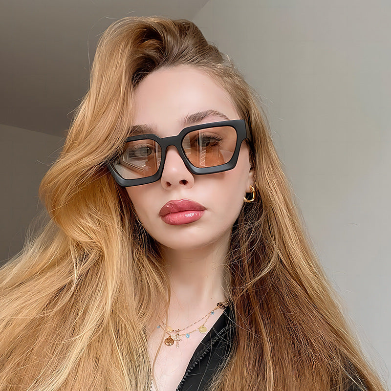 Trendy Square Multi-Color UV400 Sunglasses