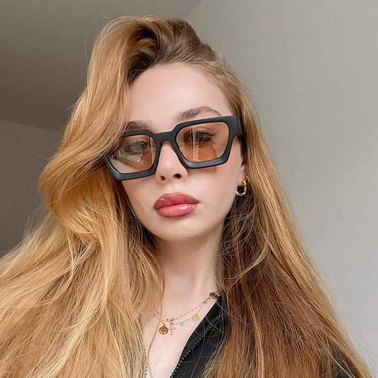 Trendy Square Multi-Color UV400 Sunglasses