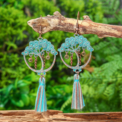 Vintage Geometric Earrings Set Bohemian Style