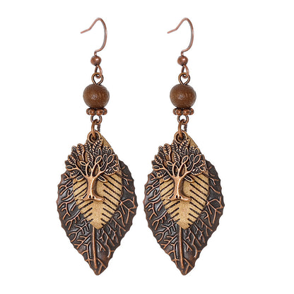 Retro Bohemian Geometric Tassel Earrings Set